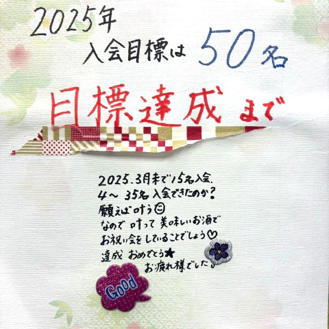 ナナイロブログ『今年の目標『入会者50名』達成しました🌸』サムネイル
