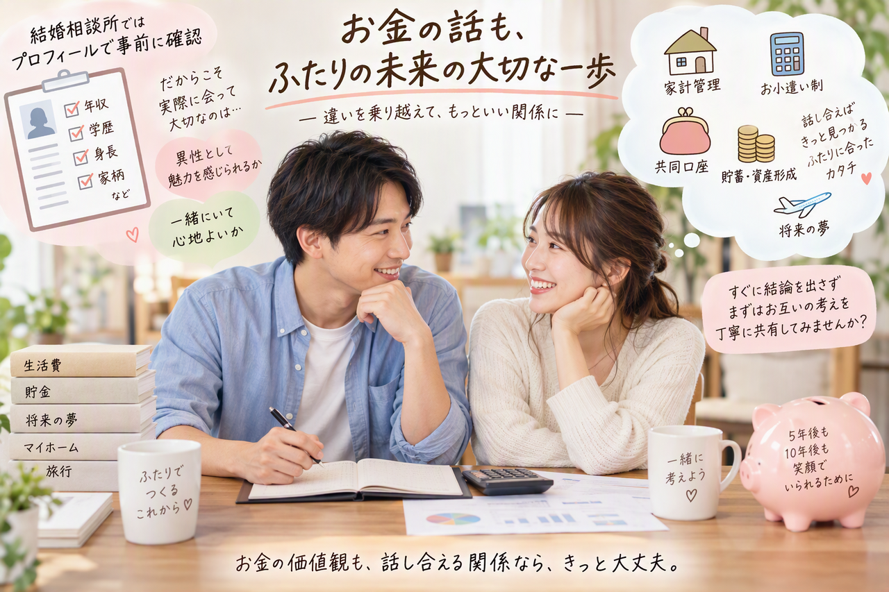 『真剣交際で金銭感覚が違う？と感じた場合🌈』ナナイロの婚活ブログサムネイル